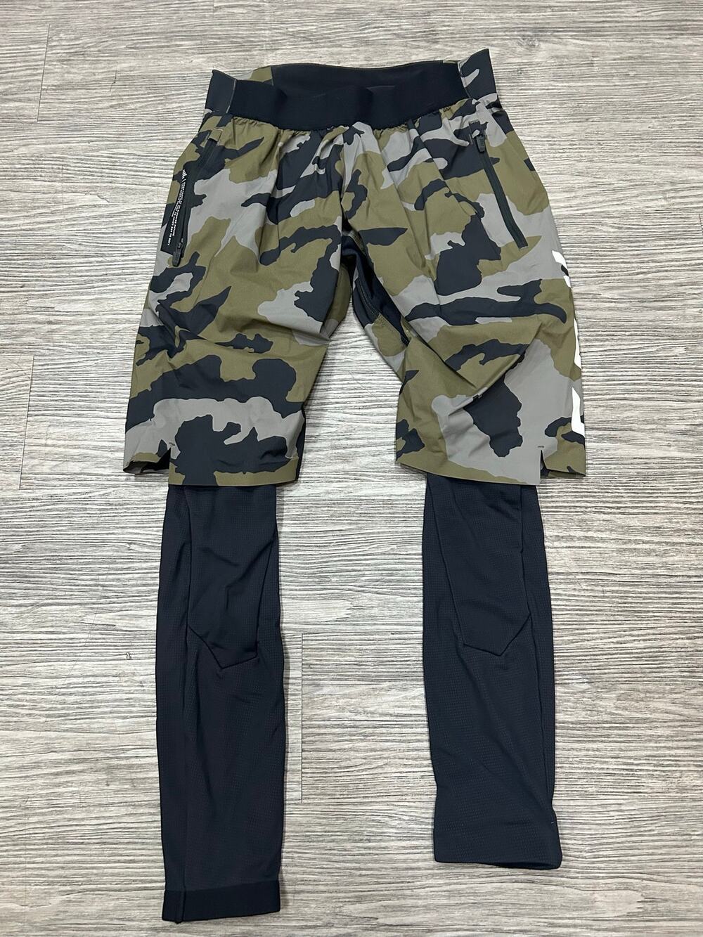 Fox Racing Camo Hybrid Mountain Bike Shorts Built-In Tights Leggings Techwear S